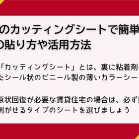 カッティングシート 100均