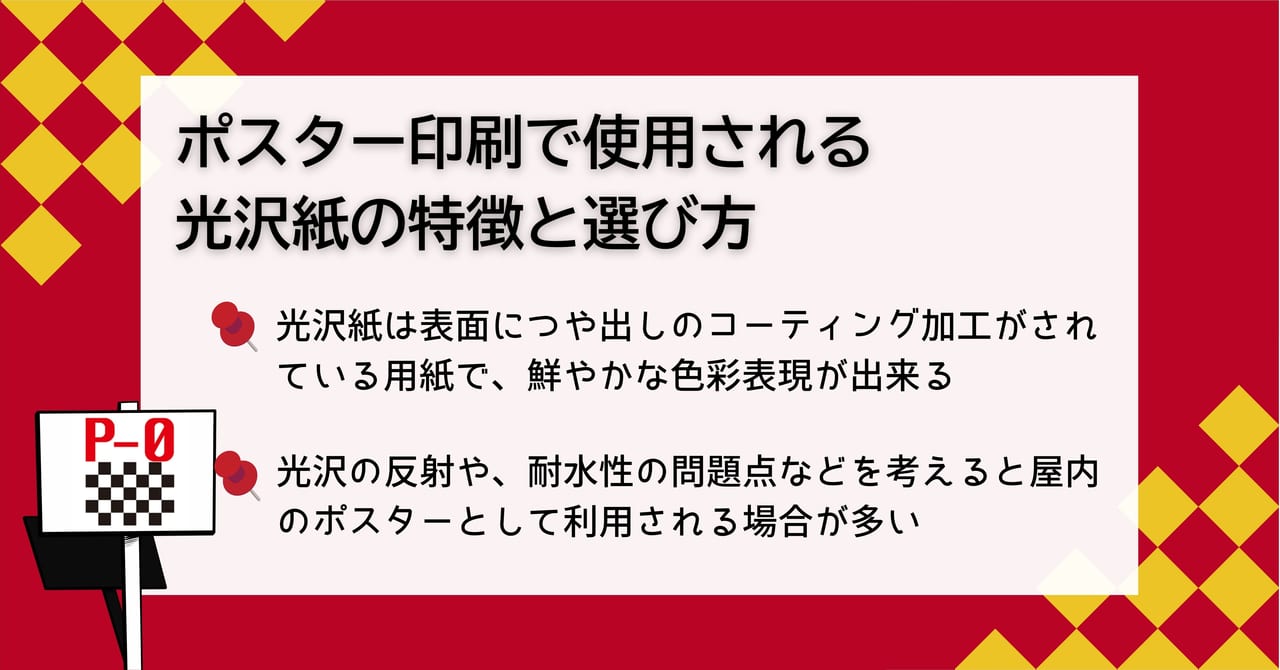 ポスター印刷 光沢紙