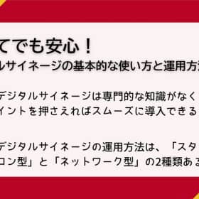 デジタルサイネージ 使い方
